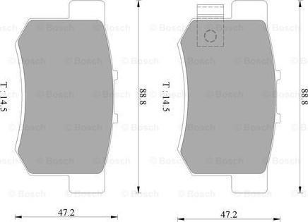 BOSCH 0 986 AB9 062 - Jarrupala, levyjarru inparts.fi