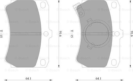 BOSCH 0 986 AB9 006 - Jarrupala, levyjarru inparts.fi