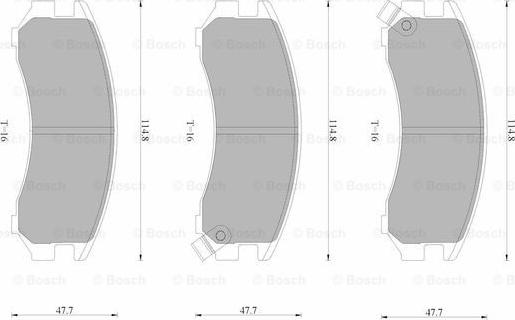 BOSCH 0 986 AB9 026 - Jarrupala, levyjarru inparts.fi