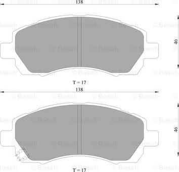 BOSCH 0 986 AB9 190 - Jarrupala, levyjarru inparts.fi