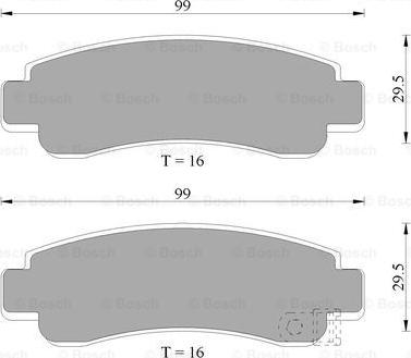 BOSCH 0 986 AB9 192 - Jarrupala, levyjarru inparts.fi