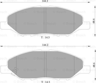 BOSCH 0 986 AB9 147 - Jarrupala, levyjarru inparts.fi