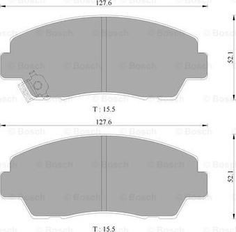 BOSCH 0 986 AB9 158 - Jarrupala, levyjarru inparts.fi