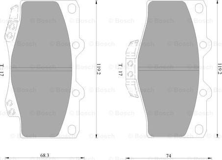 BOSCH 0 986 AB9 163 - Jarrupala, levyjarru inparts.fi