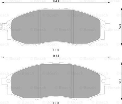 BOSCH 0 986 AB9 167 - Jarrupala, levyjarru inparts.fi