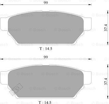 BOSCH 0 986 AB9 118 - Jarrupala, levyjarru inparts.fi