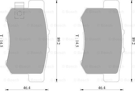 BOSCH 0 986 AB9 135 - Jarrupala, levyjarru inparts.fi