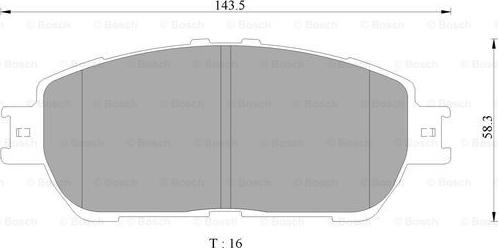 BOSCH 0 986 AB9 341 - Jarrupala, levyjarru inparts.fi