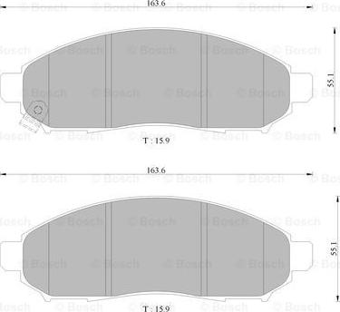 BOSCH 0 986 AB9 300 - Jarrupala, levyjarru inparts.fi