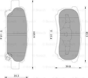 BOSCH 0 986 AB9 374 - Jarrupala, levyjarru inparts.fi