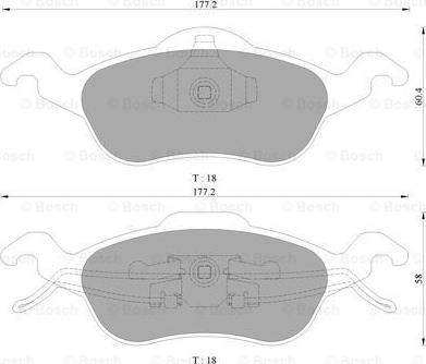 BOSCH 0 986 AB9 245 - Jarrupala, levyjarru inparts.fi