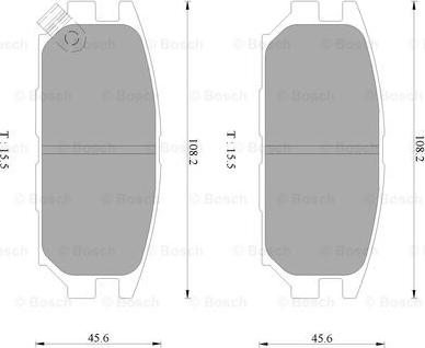 BOSCH 0 986 AB9 226 - Jarrupala, levyjarru inparts.fi