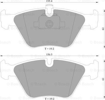 BOSCH 0 986 AB4 464 - Jarrupala, levyjarru inparts.fi