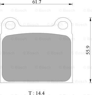 BOSCH 0 986 AB4 419 - Jarrupala, levyjarru inparts.fi