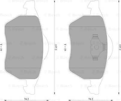 BOSCH 0 986 AB4 550 - Jarrupala, levyjarru inparts.fi