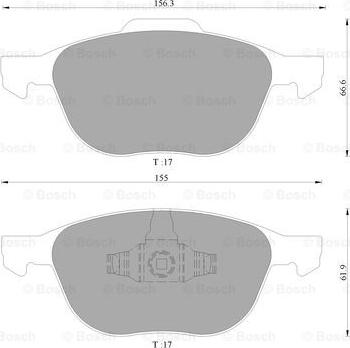 BOSCH 0 986 AB4 580 - Jarrupala, levyjarru inparts.fi