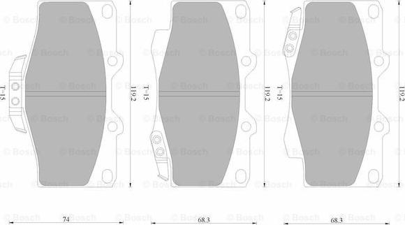 BOSCH 0 986 AB4 395 - Jarrupala, levyjarru inparts.fi