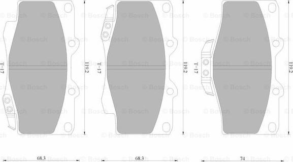 BOSCH 0 986 AB4 398 - Jarrupala, levyjarru inparts.fi