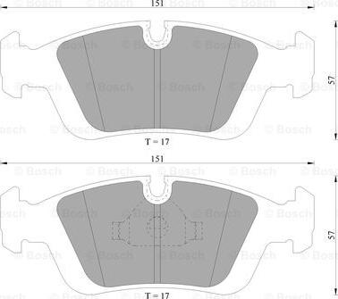 BOSCH 0 986 AB4 727 - Jarrupala, levyjarru inparts.fi