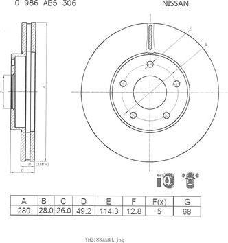 MEC-Diesel 578450 - Jarrulevy inparts.fi