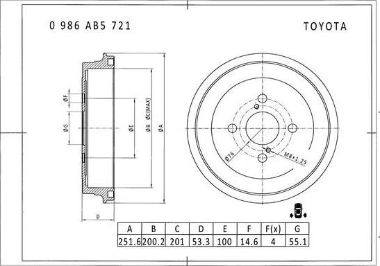 BOSCH 0 986 AB5 721 - Jarrurumpu inparts.fi