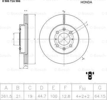 BOSCH 0 986 AB6 986 - Jarrulevy inparts.fi