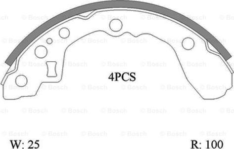 BOSCH 0 986 AB0 138 - Jarrukenkäsarja inparts.fi