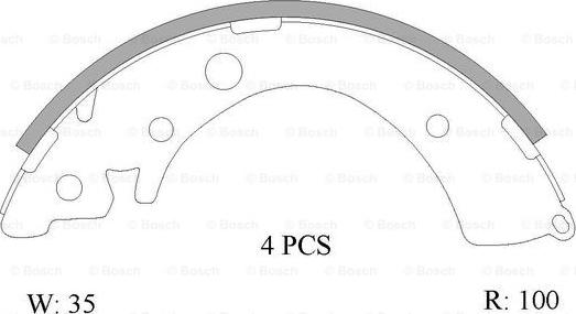 BOSCH 0 986 AB0 805 - Jarrukenkäsarja inparts.fi