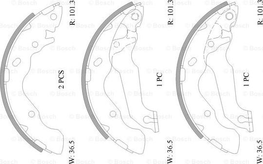 BOSCH 0 986 AB0 887 - Jarrukenkäsarja inparts.fi