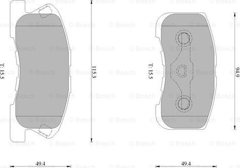 BOSCH 0 986 AB0 220 - Jarrupala, levyjarru inparts.fi