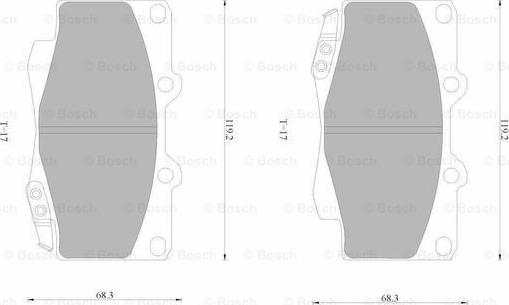 BOSCH 0 986 AB1 931 - Jarrupala, levyjarru inparts.fi