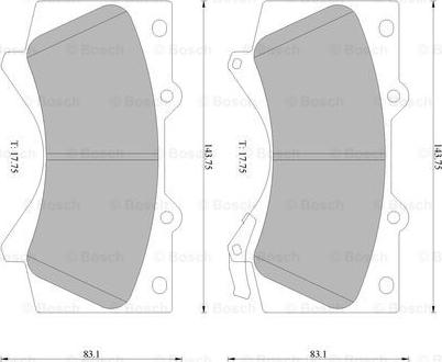 BOSCH 0 986 AB1 493 - Jarrupala, levyjarru inparts.fi