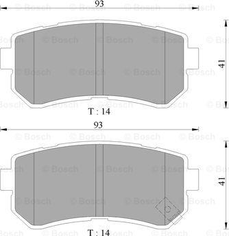 BOSCH 0 986 AB1 497 - Jarrupala, levyjarru inparts.fi