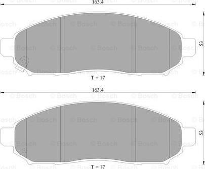 BOSCH 0 986 AB1 450 - Jarrupala, levyjarru inparts.fi