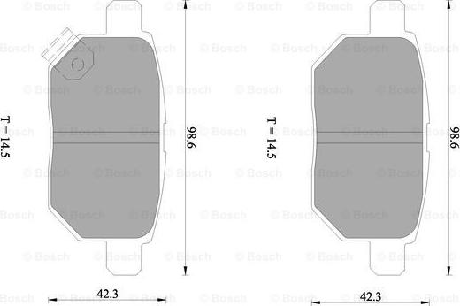 BOSCH 0 986 AB1 453 - Jarrupala, levyjarru inparts.fi