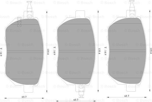 BOSCH 0 986 AB1 410 - Jarrupala, levyjarru inparts.fi