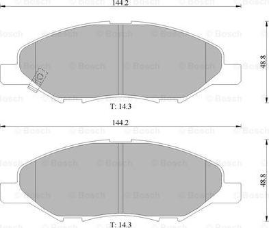 BOSCH 0 986 AB1 418 - Jarrupala, levyjarru inparts.fi