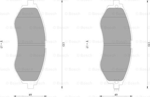 BOSCH 0 986 AB1 432 - Jarrupala, levyjarru inparts.fi