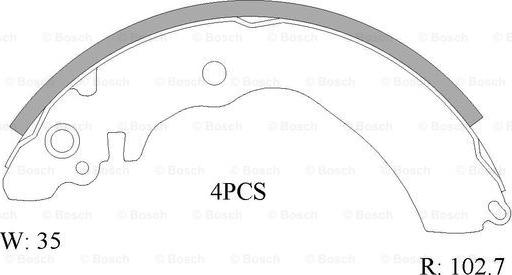 BOSCH 0 986 AB1 508 - Jarrukenkäsarja inparts.fi