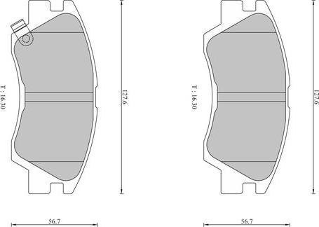 BOSCH 0 986 AB1 608 - Jarrupala, levyjarru inparts.fi