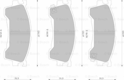 BOSCH 0 986 AB1 098 - Jarrupala, levyjarru inparts.fi