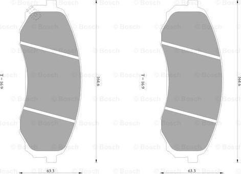 BOSCH 0 986 AB1 045 - Jarrupala, levyjarru inparts.fi