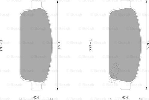 BOSCH 0 986 AB1 043 - Jarrupala, levyjarru inparts.fi