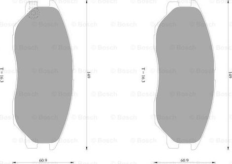 BOSCH 0 986 AB1 051 - Jarrupala, levyjarru inparts.fi