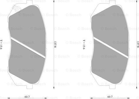 BOSCH 0 986 AB1 052 - Jarrupala, levyjarru inparts.fi