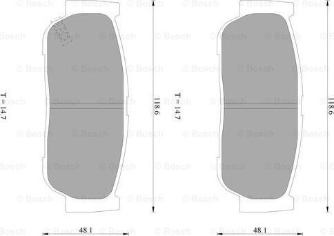 BOSCH 0 986 AB1 065 - Jarrupala, levyjarru inparts.fi