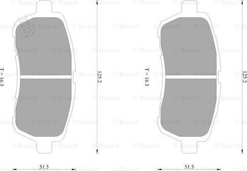 BOSCH 0 986 AB1 061 - Jarrupala, levyjarru inparts.fi