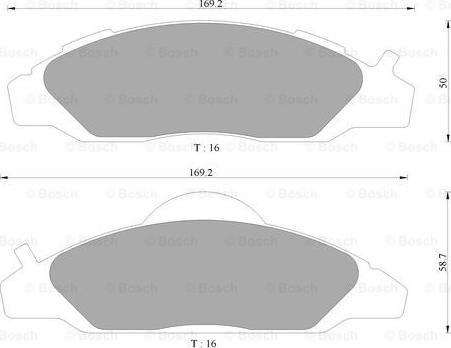 BOSCH 0 986 AB1 003 - Jarrupala, levyjarru inparts.fi