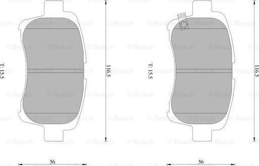 BOSCH 0 986 AB1 014 - Jarrupala, levyjarru inparts.fi