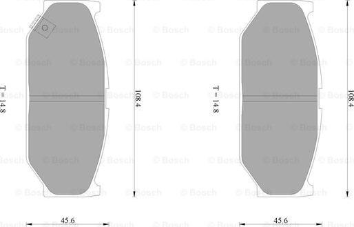 BOSCH 0 986 AB1 087 - Jarrupala, levyjarru inparts.fi